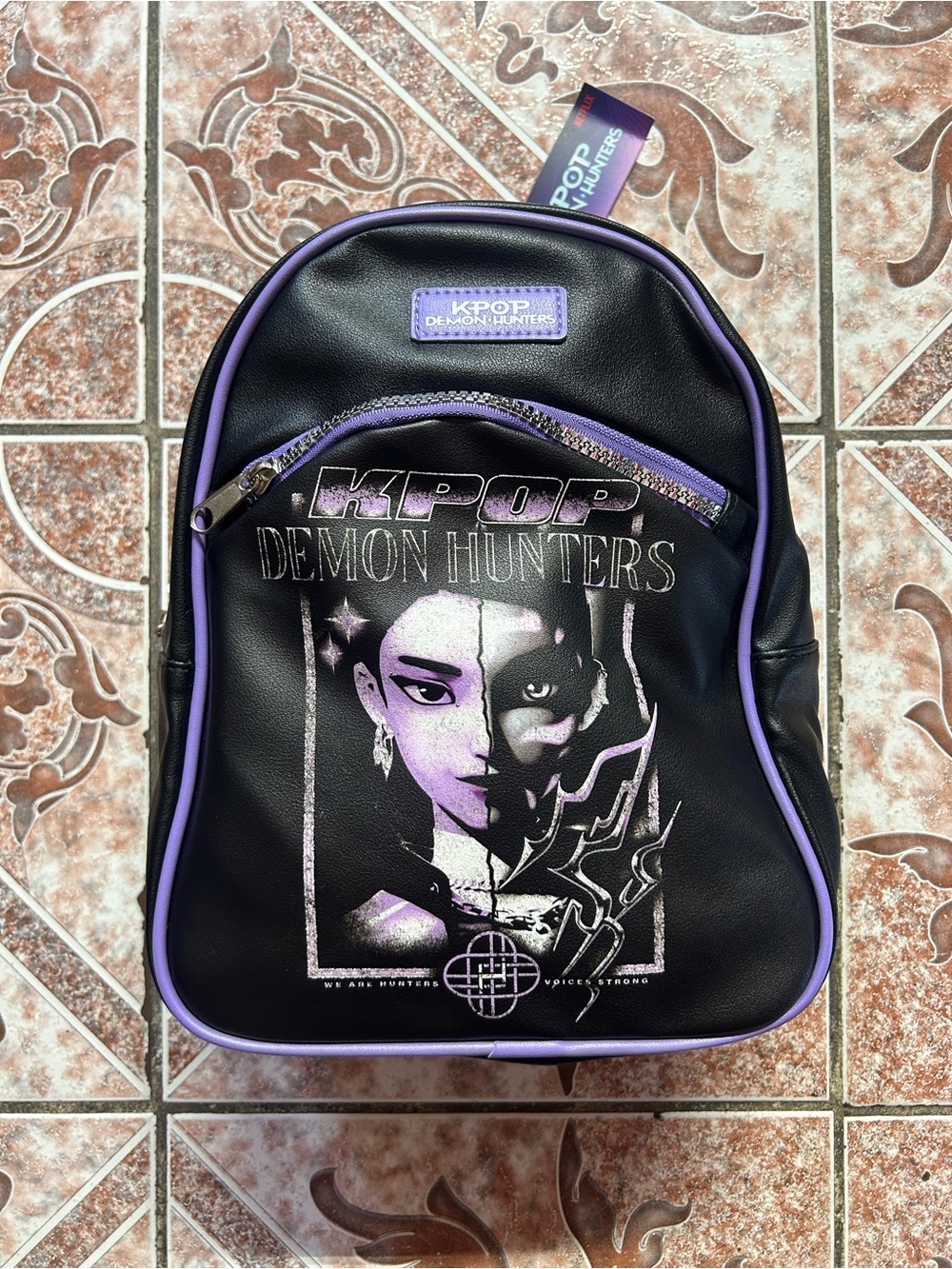 Netflix Black and Purple KPOP Demon Hunters Mini Backpack